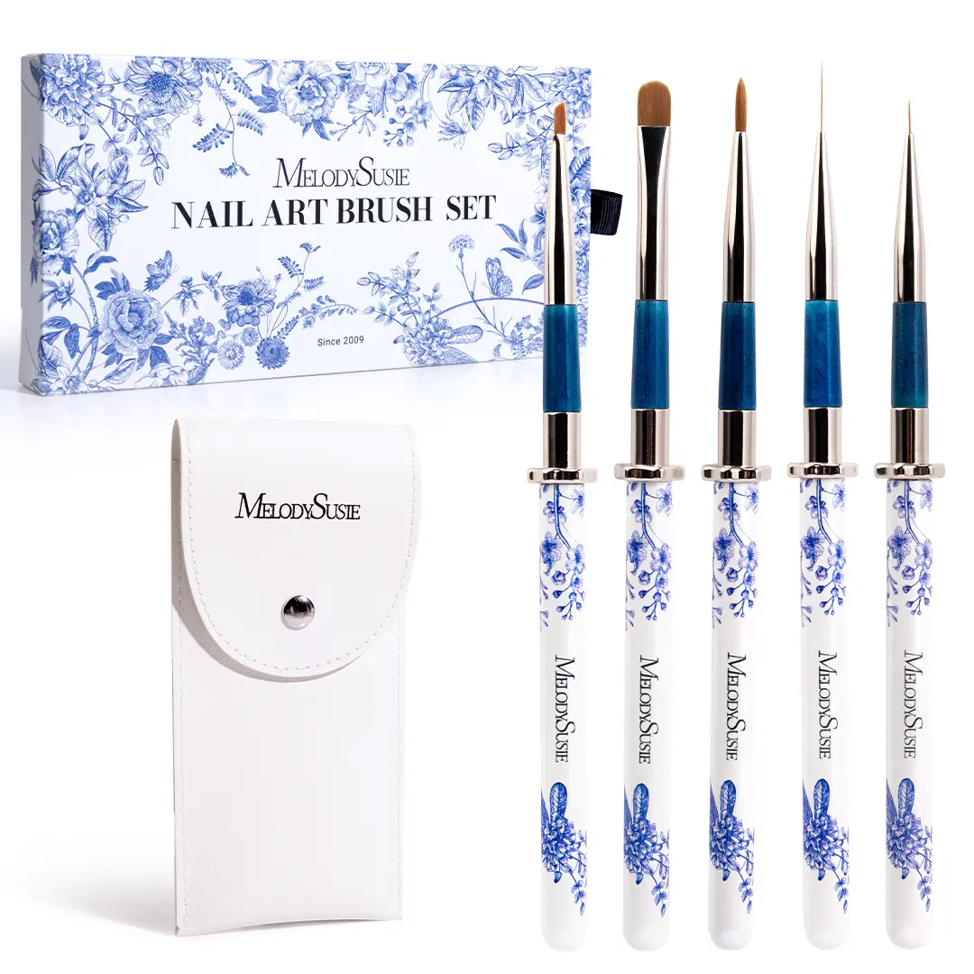 MelodySusie Modular Design Nail Art Liner Brush 5Pcs