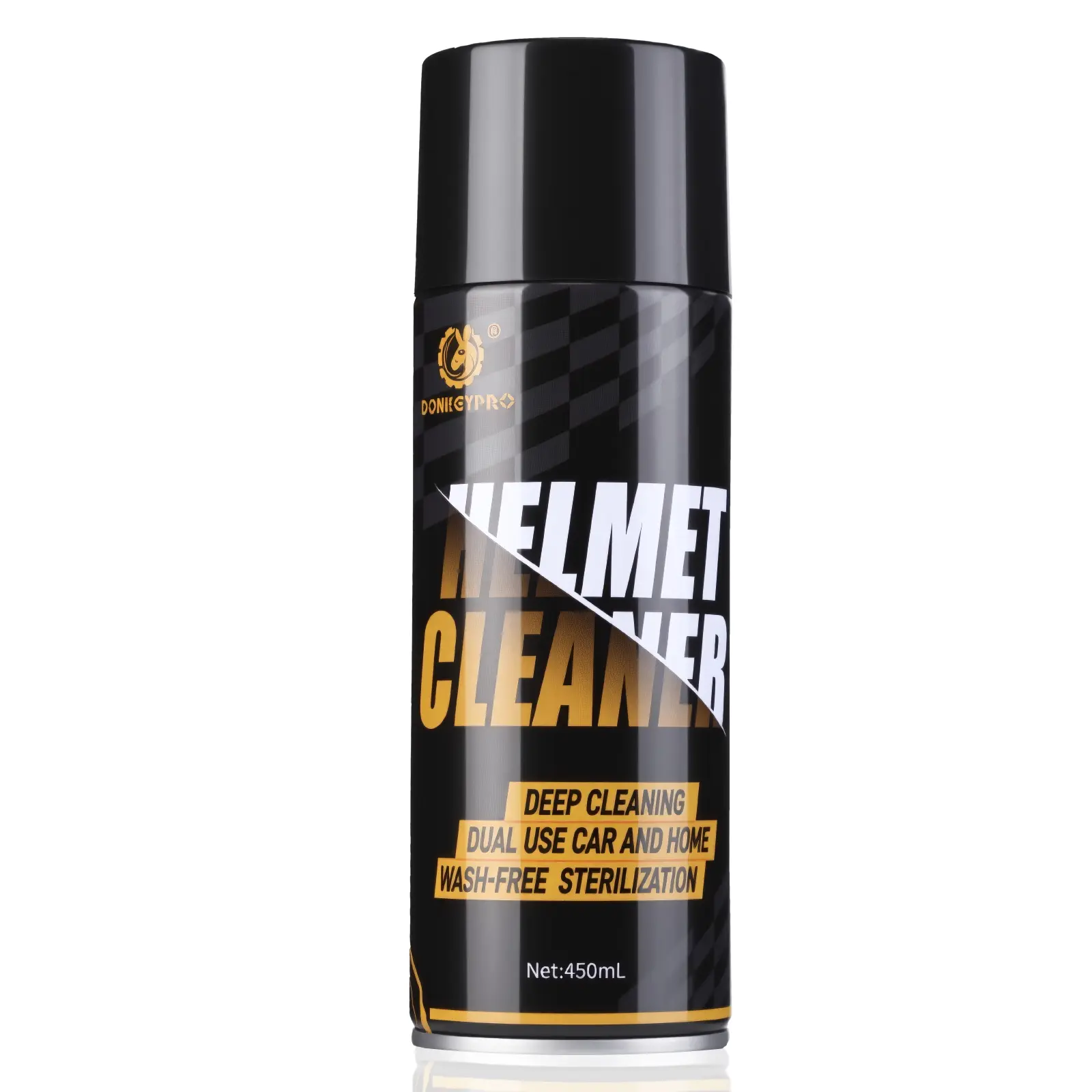 Donkeypro Multi-Purpose Foam Cleaning Spray – Helmet Liner & Car Interior Cleaner, Leather, Upholstery, Plastics & More – 15oz Large Capacity – All-in-One Deep Stain & Odor Remover – One-Step Powerful Foam Cleaner