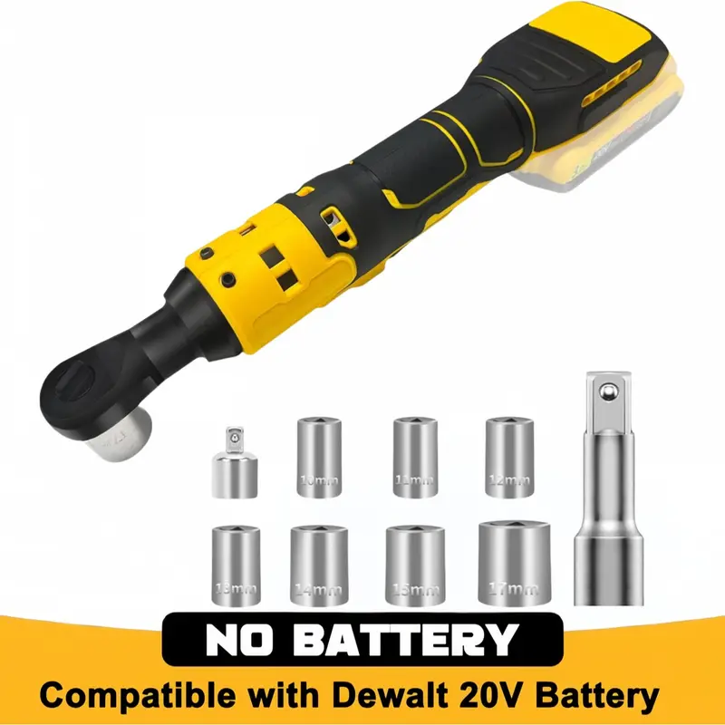 3/8" Cordless Ratchet Wrench For Dewalt 20V Batteries - Power Ratchet Tool (Tool Only)
