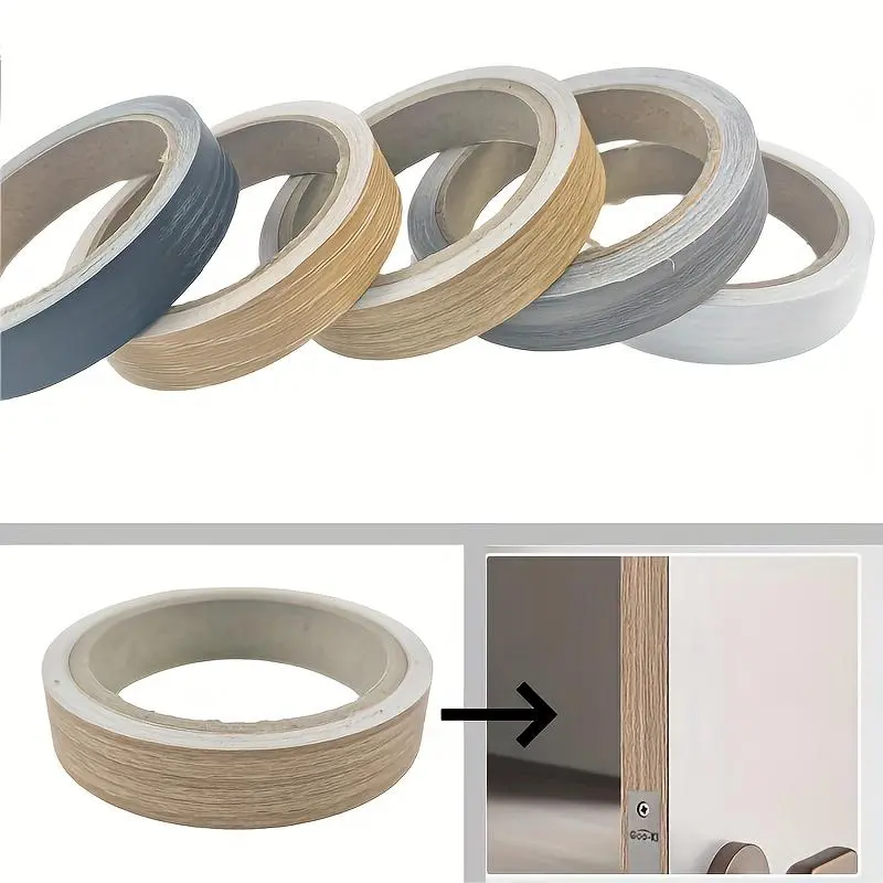 Self-Adhesive Wood Look Border Tape, 1 Roll 10m/393.7in Decorative Edge Banding Strip for Home Decor