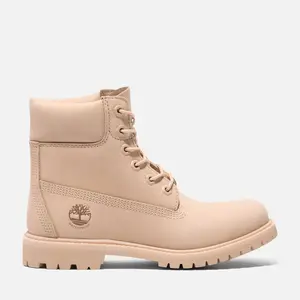 Timberland Women's Timberland Premium 6-Inch Waterproof Boot, Light Beige Nubuck, 7W