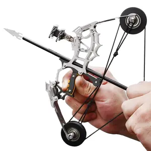 Multi-size mini bow archery set with stainless steel bow and small arrows, Stainless Steel Mini Bow and Arrow Set - Ideal Beginner Archery Toy for Entertainment &  Perfect Gift Idea, Mini Composite Bow Set, Portable Archery Kit for Outdoor Fun &