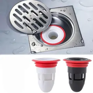 2pcs Floor Drain Shower Waste Water Drainer No Filter Backflow Preventer Sewer Floor Drain Core Bathroom Essentials Accessories