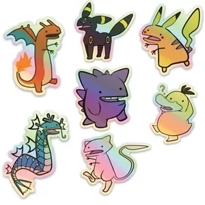 Derpy Holographic Pokemon Stickers Decoration Gift Derpy Holographic Pokemon Stickers Decoration Gift