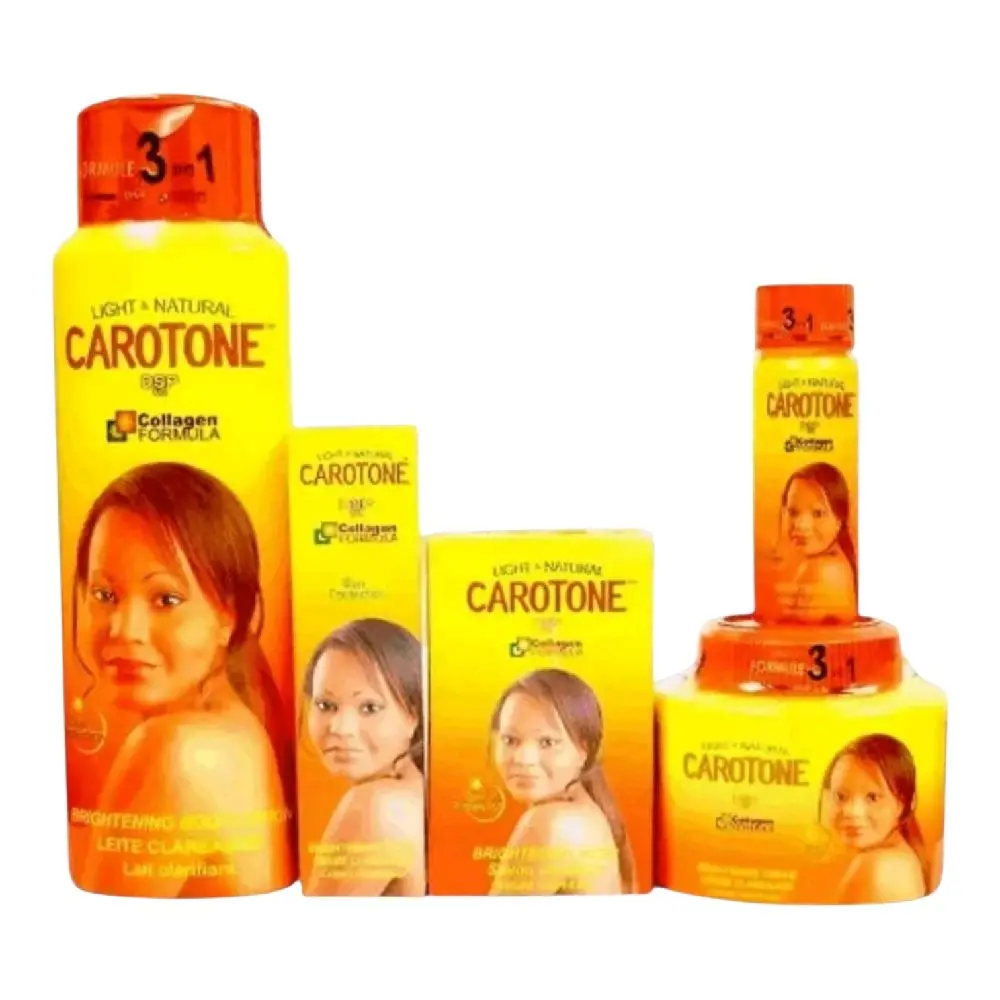 Carotone Natural Glow Cream, 5-Piece Mini Set organiser for cosmetic beauty and personal storage