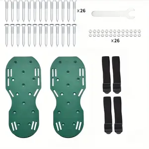 Eco-Friendly Lawn Aeration Shoes with 1.65 Inch Spikes, Manual Soil Aerator for Garden & Yard, Plastic Self-Balancing Resin Tool