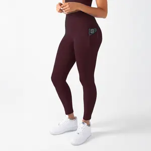 YITTY Women's Ultraluxe High-Waist Pocket Leggings - 4-Way-Stretch, Athleisure Style Bottoms, High Stretch Bottoms, Sports Stretchy Leggings