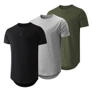 JMIERR Mens 3 Pack Cotton Hipster Hip Hop Longline Crewneck T-Shirt,Menswear Casual Tshirt Tops,TikTokShopfalldealsforyou