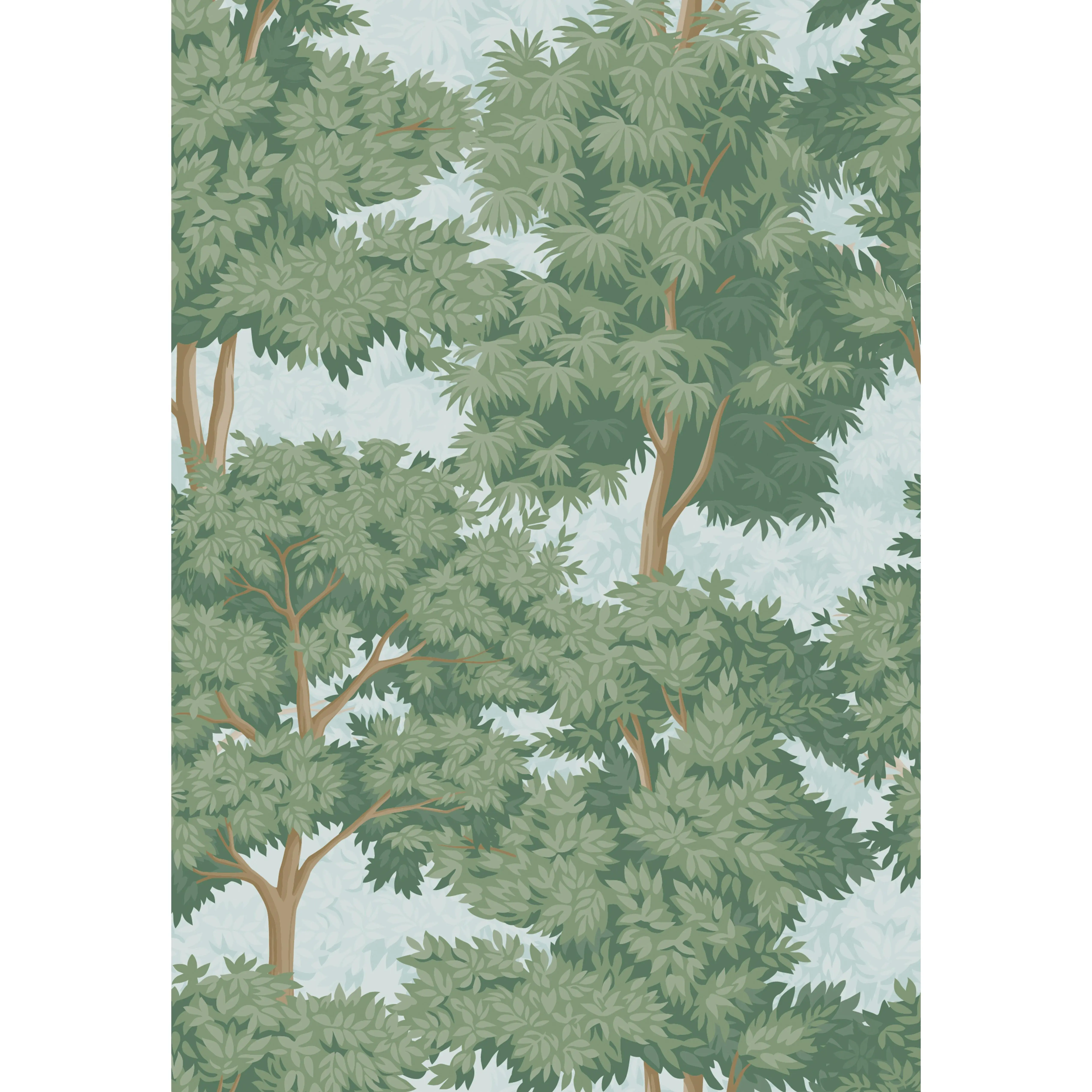 Eco-Friendly Peel and Stick Wallpaper Sheets 11” x 16” Toile Forest Design 12 Sheets Self-Adhesive Removable for Living Room Bedroom Kitchen Office