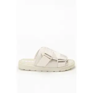 Kappa Men's White 222 Banda Mitel 1 Slide Sandals - Multicolor