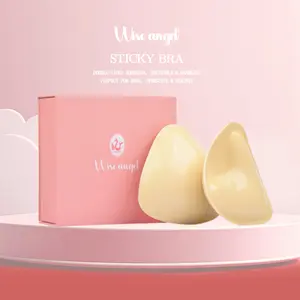 Wise Angel Self-Adhesive Push Up Bra,Sticky Bra, Sticky Inserts - Instant Lift & Boost, Washable & Reusable, Outfit Enhancer，Lifting bra，Self-adhesive bra，Reusable bra，Wedding Dress bra，Formal Gown bra Seamless Straps Lightweight