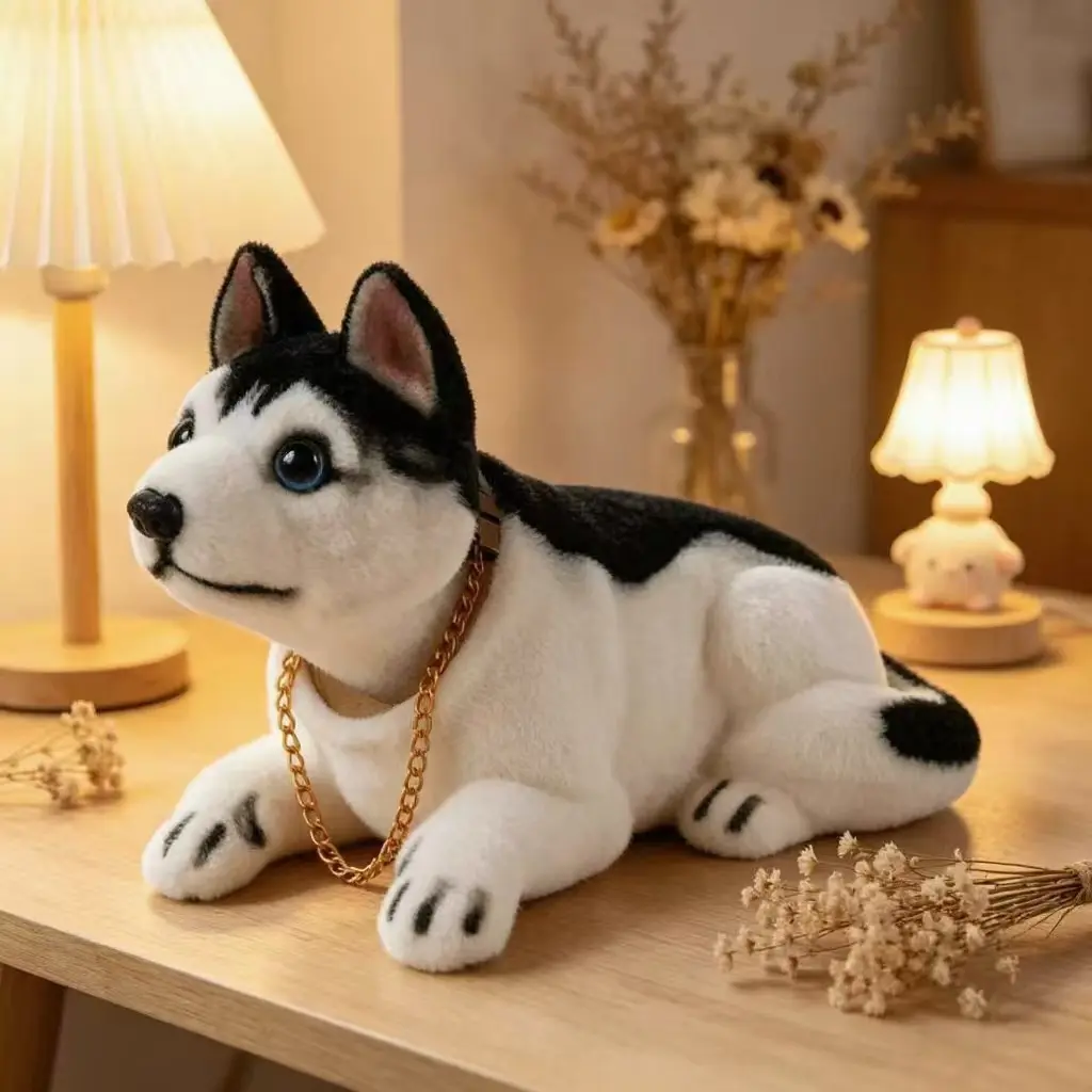 Cute Resin Dog Figurine, Decorative Figurine, Home Decor Shaking Head Puppy, Car Interior Cartoon Ornament, Adorable Vehicle Decoration, Resin Animal Ornaments, Decoration Figure, 1 Piece