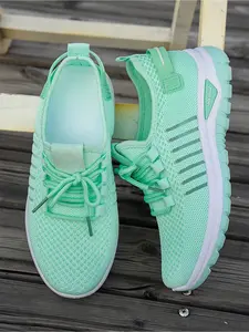 Women's Breathable Mesh Running Shoes, Lightweight Comfort Sneakers, Soft Sole Anti-Slip Daily Wear Footwear