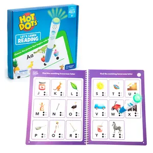 Educational Insights Hot Dots Let's Learn Pre-K Reading - Learn to Read Preschool Workbook with Interactive Pen, Kids Travel Activity, Ages 4+