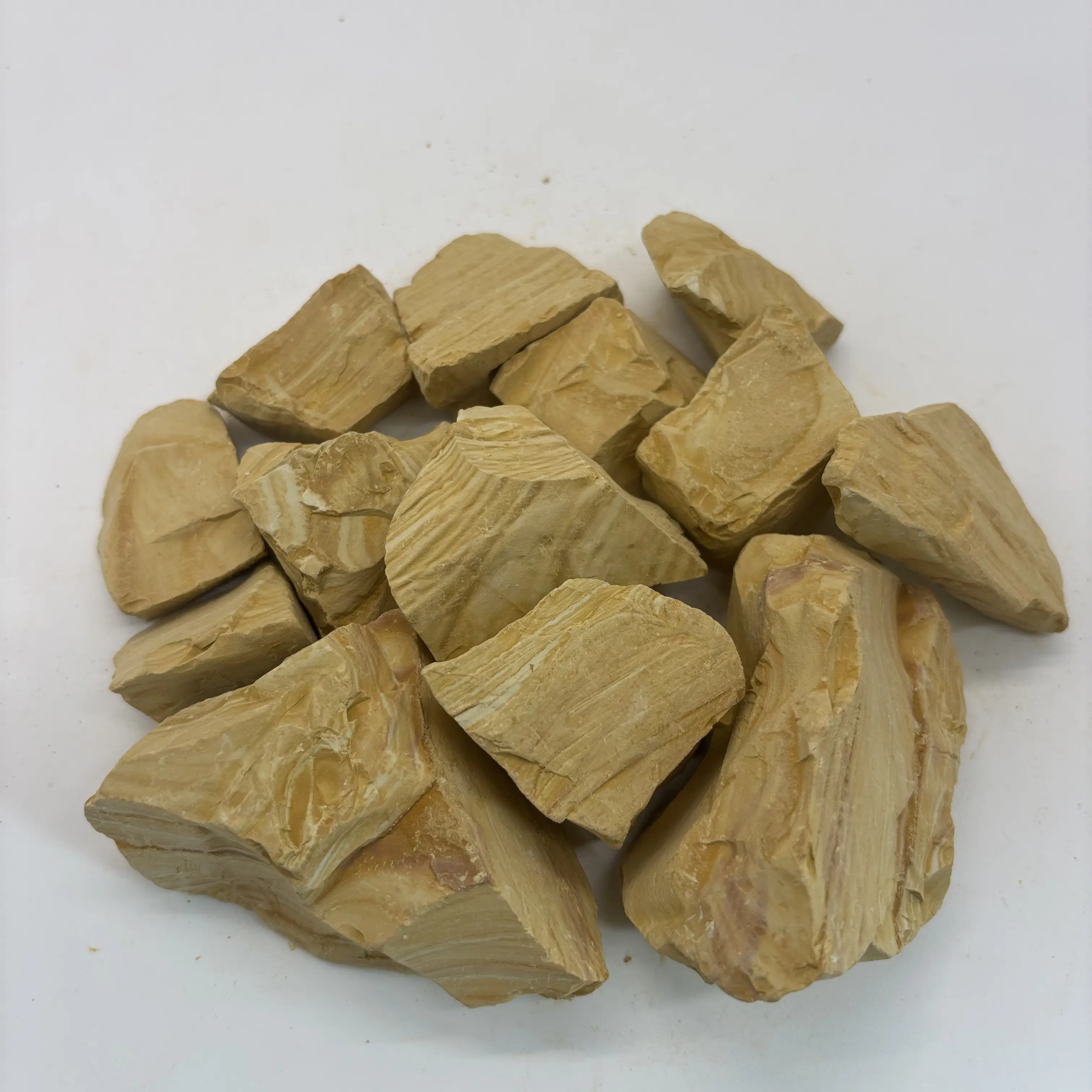 Edible Cosmetic Grade Layered Yellow Kaolin Modeling Clay - No-Additive Natural Lump, Hard-Brittle Texture, Slightly Sticky When Wet, Layered Yellow Chunks, 200g(7oz) Haitian Clay for Crafts Pottery Garden Soil