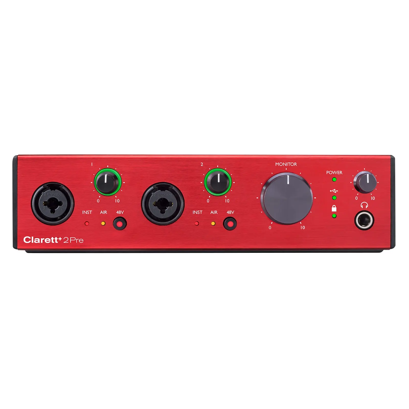 Focusrite Clarett+ 2Pre 10-In / 4-Out USB Audio Interface