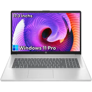 HP 17.3'' Laptop for Business & Student - Windows 11 Pro • 17.3" HD+ Display • Intel 8-Core i3-N305(Beat i5-1135G7) • up to 32GB RAM + 512GB SSD • Wi-Fi 6 • Copilot +PC • Full-Size Keyboard