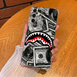 M18 E-sports style pattern Aesthetic TPU Casing For SAMSUNG GALAXY A14A15A16A25A26A34A35A36A53A54A55A56 4G5G 30XL1390 Four Corners Transparent Soft Silicone TPU Protection Against Falls Phone Cases Shell Cover