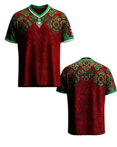 Morocco Heritage Jersey V-neck 2026 World Cup Edition, Vintage Moroccan Football Shirt, Atlas Lions Fan Jersey, Retro Soccer Tee, Gift for Football Lovers