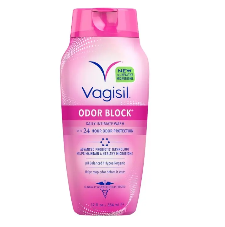 Vagisil Feminine Wash for Intimate Area Hygiene, Odor Block, Gynecologist Tested, Hypoallergenic, 12 oz, (Pack of 1)