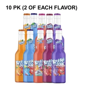 Kool Aid Soda Variety Pack - 10 PK (2 OF EACH FLAVOR) Kool Aid Soda Variety Pack - 10 PK (2 OF EACH FLAVOR)