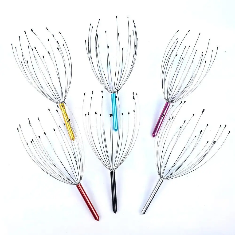 Handheld Scalp Massager with 20 Nails, Deep Relaxation & Stress Relief, Unisex Daily Home Use, Body Care, Scalp Massage Tool for Men and Women, Head Massagers, Stainless Steel