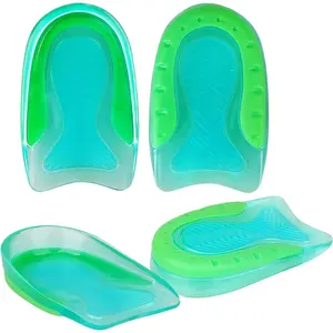 Kids Heel Cups for Heel Pain Sport Traction Shock Absorbing Lightweight Gel Heel Inserts for Kid's with Sensitive Heels, Heel Spurs, Plantar Fasciitis, or Ankle Pain by Plantarecover, 2 Pairs
