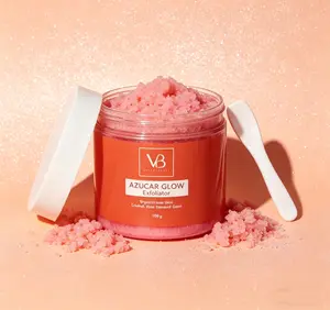 VB Azucar Glow Brightening Sugar Scrub 100g | 2-in-1 Hydrating Facial Cleanser & Natural Exfoliant | Smooths Skin & Improves Texture