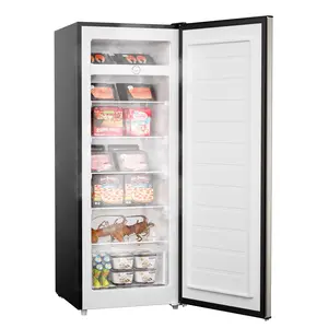 Upstreman UP70 7.0 Cu.Ft Convertible Refrigerator Freezer - Multi-Temperature Mini-Fridge, Upright Model with 5 Adjustable Shelves, Reversible Door for Garage, Basement, Multi-Temperature Mini Freezers