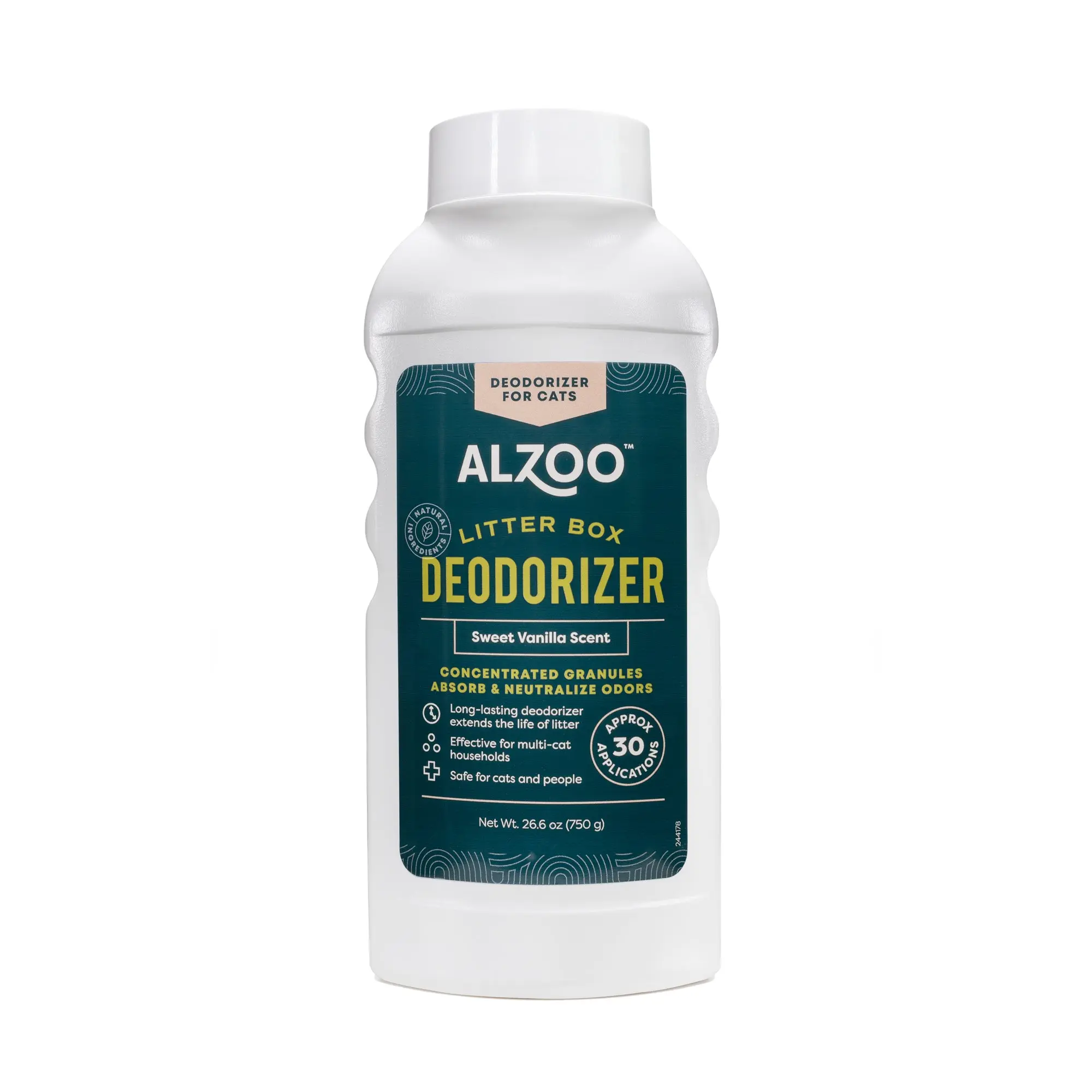 ALZOO Cat Litter Box Deodorizer — Sweet Vanilla, 26 oz