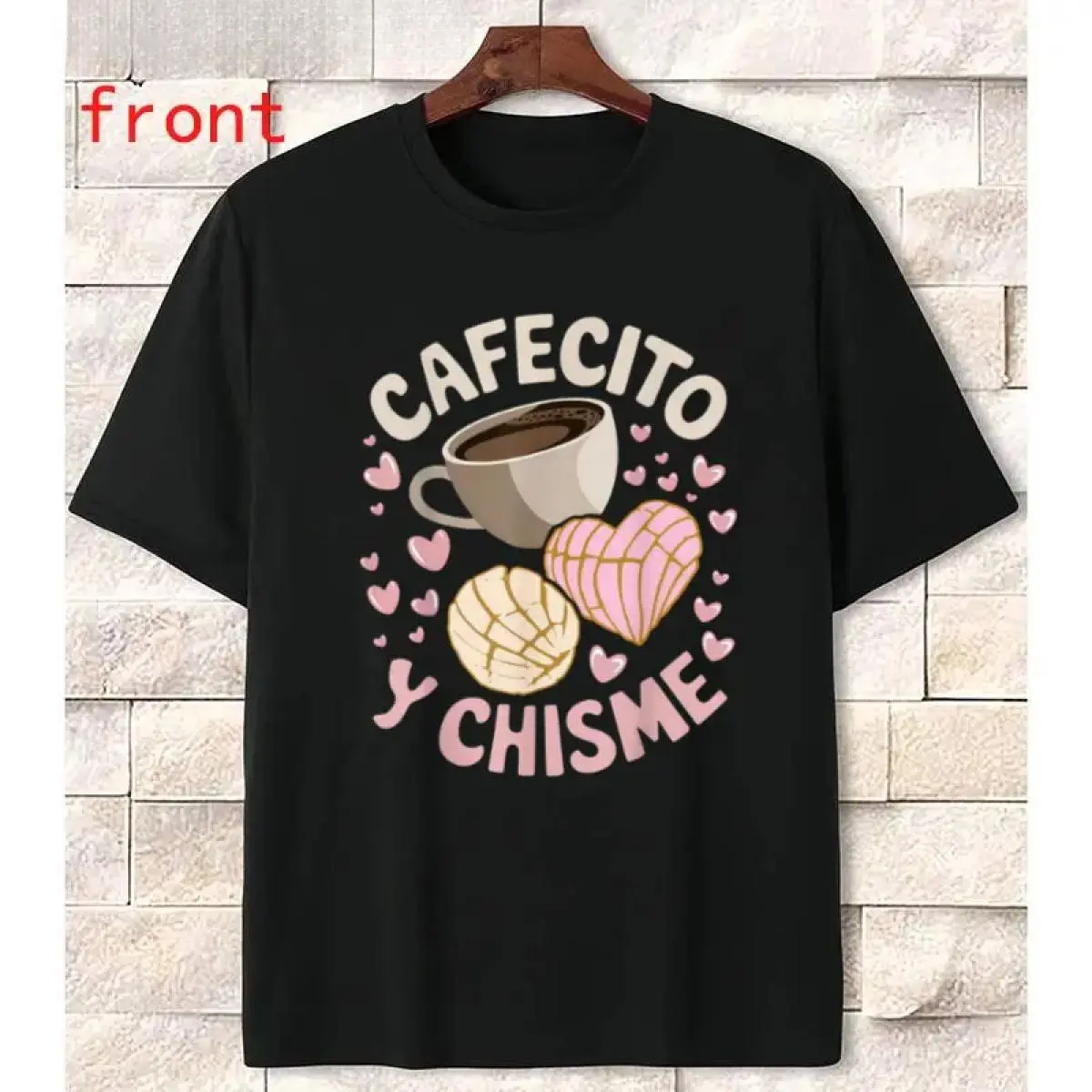Men's Basic Crew Neck Cotton Graphic T-Shirt - Casual Short-Sleeve, Unisex Fashion Design with Horror Movie Villains/Mexican Concha Pastry Prints, Soft Elastic Light-Stretch Fabric, for Fitness Exercise, Streetwear, Menswear (Do Not Dry Clean)