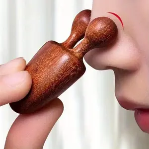 Wooden Nose Massager for Facial Relaxation and Gentle Eye Scraping Stick, Natural Wood Design, Stress Relief, Skincare Benefits and Facial Roller