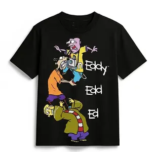 Edd N Eddy Stack Vintage Tee | Retro Cartoon Graphic T-Shirt | Y2K Streetwear Cotton Shirt | Oversized Casual Cartoon Tee | Nostalgic Fan Gift