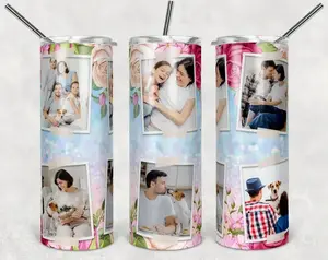 Custom 6 Photo 20 oz Tumbler