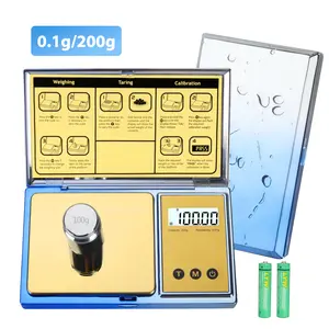 Digital Scale,iiiBUMWOW Gram Scale 200g/0.01 High Precision Portable Milligram Scales Digital Weight Grams for Gold Coffee Spice Jewelry Powder,Backlit LCD Display,6 Units,Tare Function