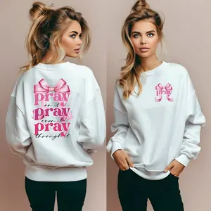 Pray On It Bow DTF Graphic T-Shirt: Holiday Season, 100% Cotton