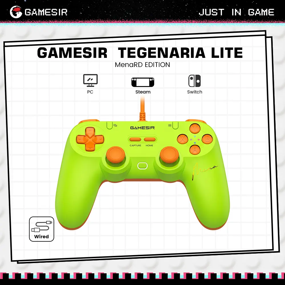 GameSir Tegenaria Lite MenaRD Collaboration Edition Wired Symmetric Game Controller