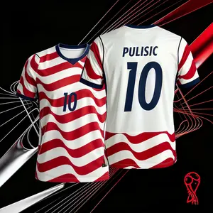 2026 United States National Home NO.10 Pulisic Short Sleeve Soccer Jersey Fans Version Breathable