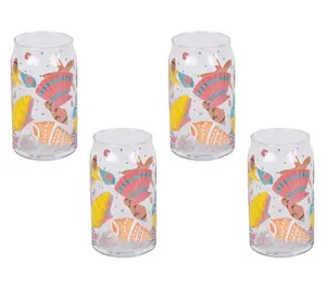 Temp-tations Set of (4) 16-oz Can Style Glasses