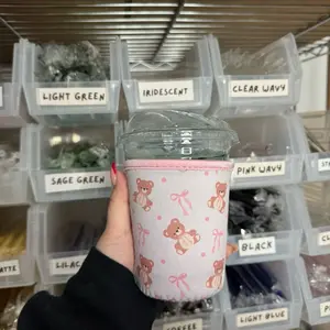 Coquette Bear Coffee Sleeves Coquette Bear Coffee Sleeves