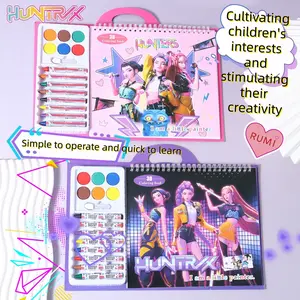 Coloring Book Singing Queen, Safe Drawing and Coloring Book, Creative Art Activity for Kids, Fun Sketch Pad