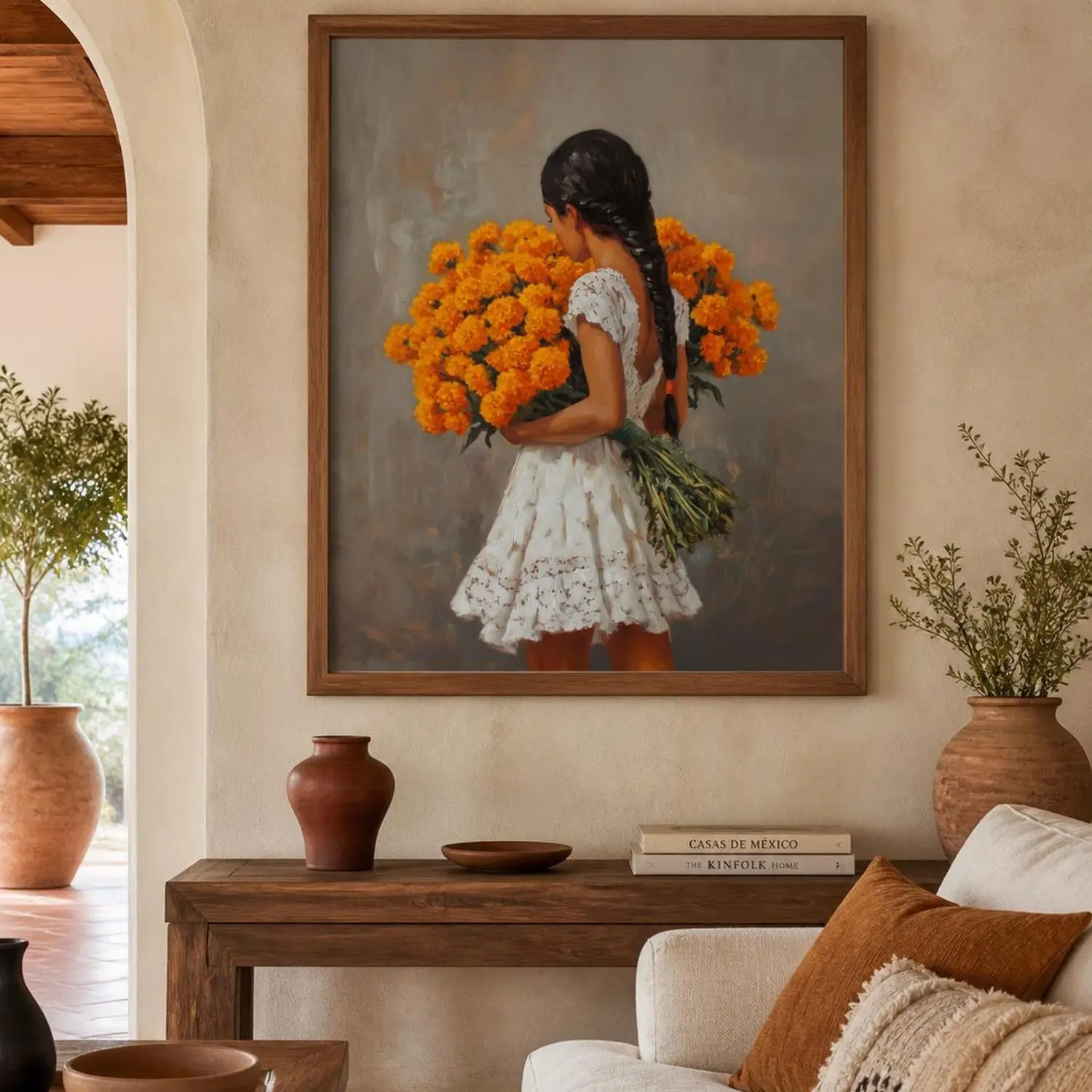 Cempasuchil Wall art, Dia de Muertos wall art,Marigold wall art,mexicana wall art,Mexican posters