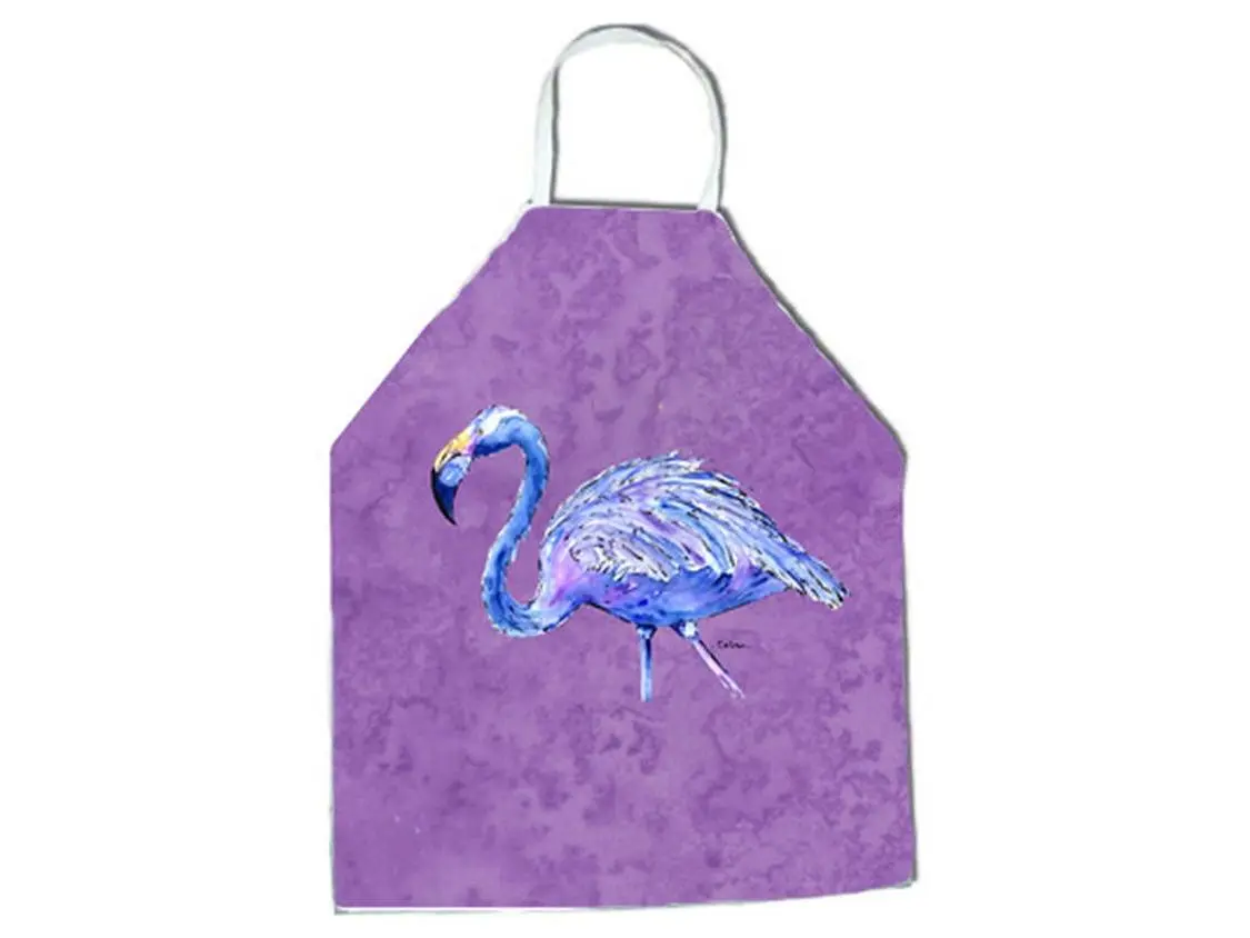 27 H x 31 W in. Flamingo on Purple Apron