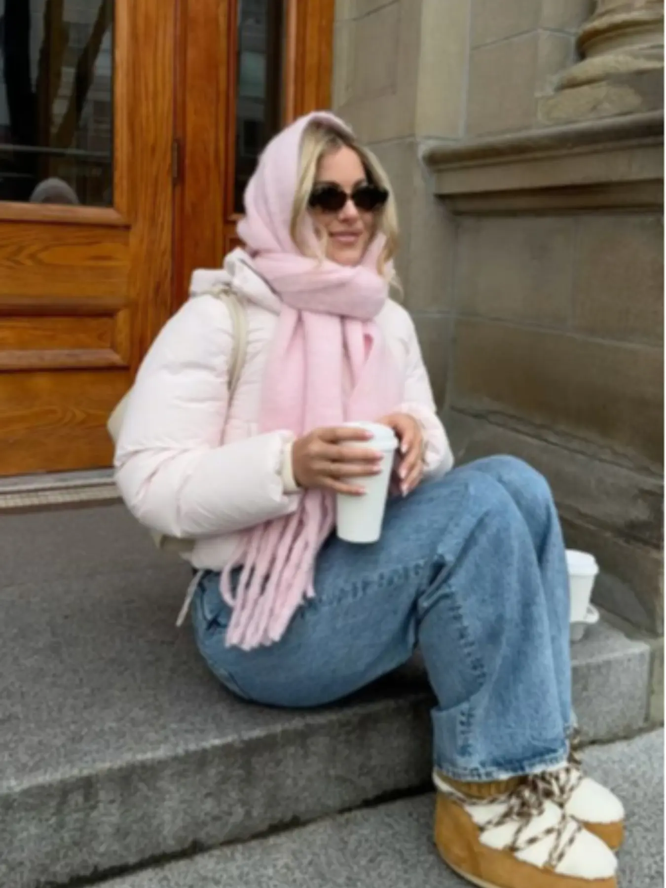 Women's Casual Fashion Winter Scarf 20x200cm Sweet Style Outdoor Hijab, Pair with Winter Coats and Down Jackets New Puffy Scarf, Fluffy Soft Scarf, Soft Warm Shawl
