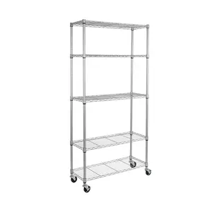5-Tier NSF-Certified Steel Shelving