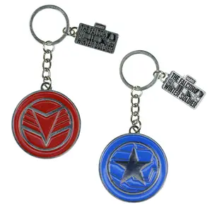 Marvel Comics The Falcon and the Winter Soldier Enamel Keychain 2-Piece Set