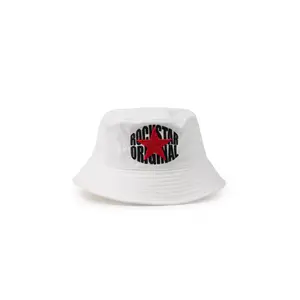 Axel White Graphic Bucket Hat