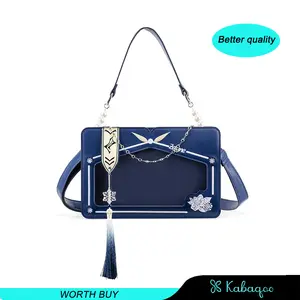 Kabaqoo Original Sheng Sheng Mo Li Love and Deep Space Li Shen Pain Package Crossbody Shoulder Handheld Commuting Small Square Bag Tote Bag Anime Ita Display Customizable Pin Display Better Quality SpringStatements