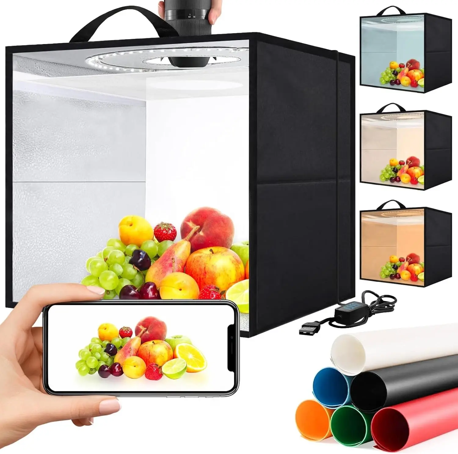 Foldable Photo Light Box, Multi-functional Photography Box for Home & Studio Use