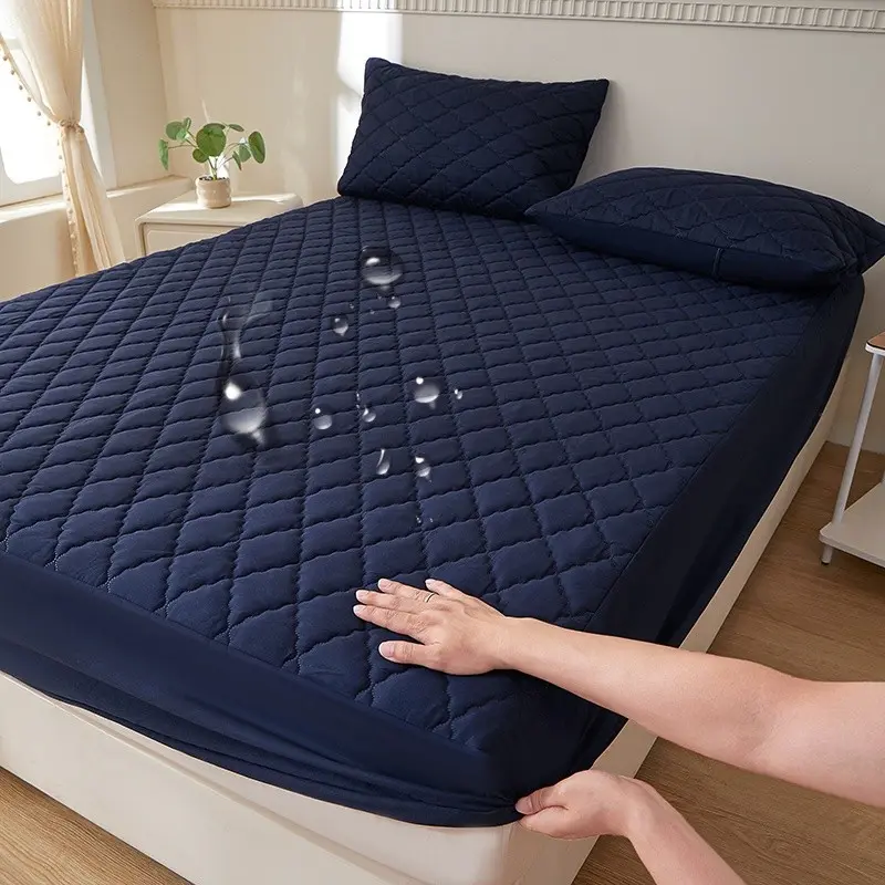 2/3pcs Waterproof Mattress Protector, Waterproof Mattress Cover, Deep Pocket for 30cm Depth, Soft and Breathable, Washable, Suitable for Bedroom, Guest Room, Apartment, Dormitory